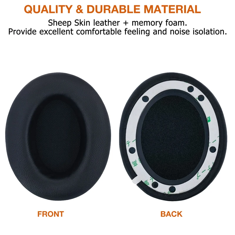 Authentic Skin Earpad Replacement for Beats Studio Pro Headphones, Sheep Skin Ear Pads