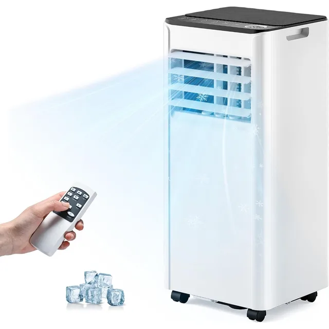 8,000 BTU Portable Air Conditioners, 4-in-1 Portable AC Unit Up to 350 Sq.Ft, 4 Modes Quiet Air Conditioner with Remote Control 2