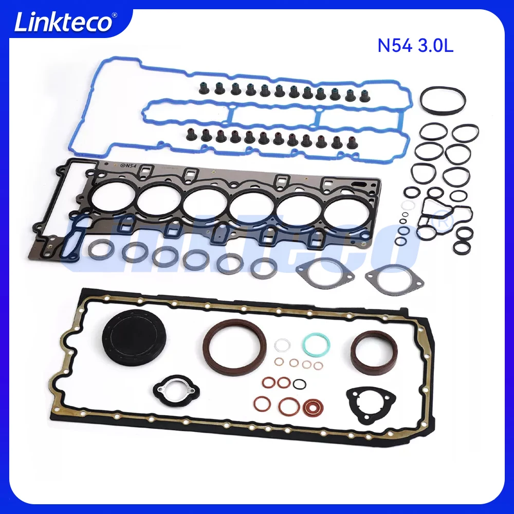 Engine Cylinder Head Full gasket set For 08-18 2.5 3.0 T L BMW N52B25 N52B30 N53B30 N54 N55B30 135i X1 X3 X4 X5 X6 2.5L 3.0L
