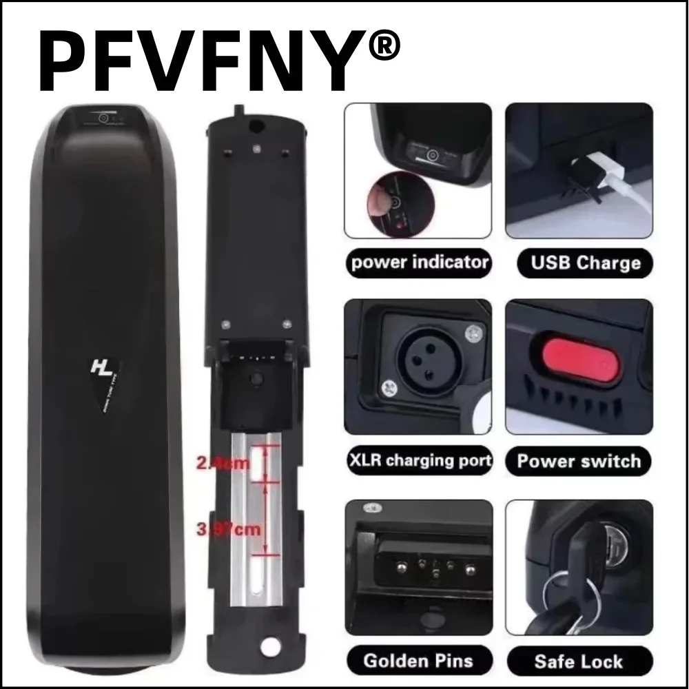 Air fast transportation 36V48V52V New Full Capacity Power 18650 Hailong Battery 30AH Lithium Battery Pack Suitable for 250-3000W 2