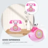 Early Developmental Toy Simulated Telephone Simulation Intercom Pink Plastic Child Childrens Toys 2