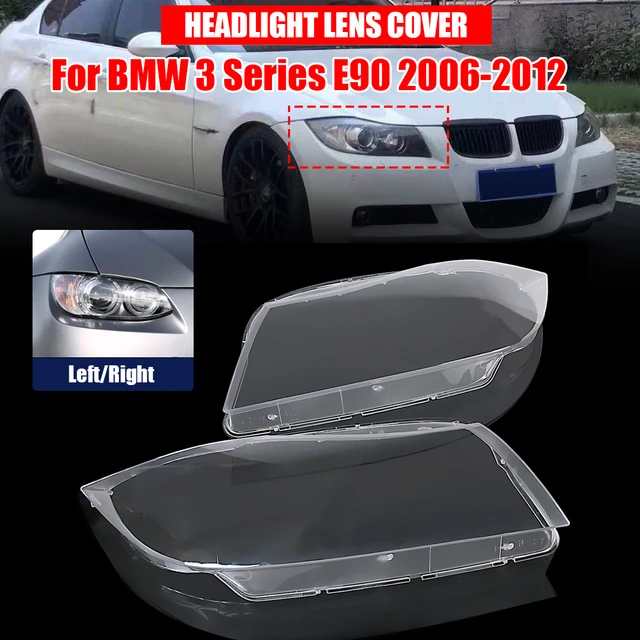 Cubierta de faro de coche para BMW Serie 1, E87, 2004-2011, lente, carcasa  de cristal, máscaras, lámpara de pantalla transparente - AliExpress