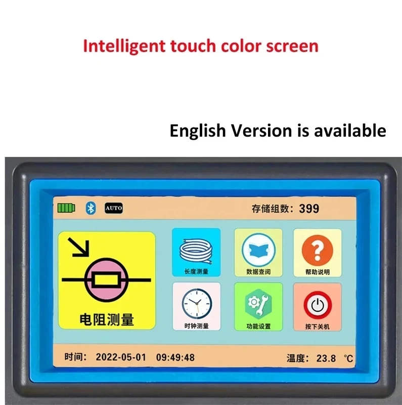 USB 블루투스 DC 권선 저항 테스터, 4 와이어 마이크로 옴 변압기, DC 저항 테스터, 10A 마이크로 옴 계량기