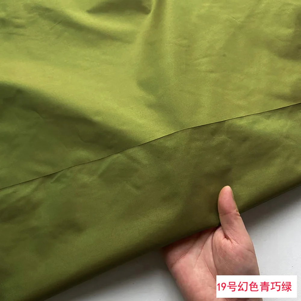 Avocado green Silk taffeta fabric dress wedding dress haute couture fabric Designer Evening wear handmade diy material