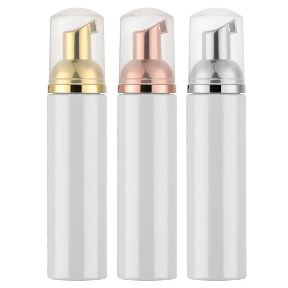 1pcs 30/50/80ml plastic foam pump bottle empty face eyelashes cosmetic bottle cleaner soap dispenser foam rose gold