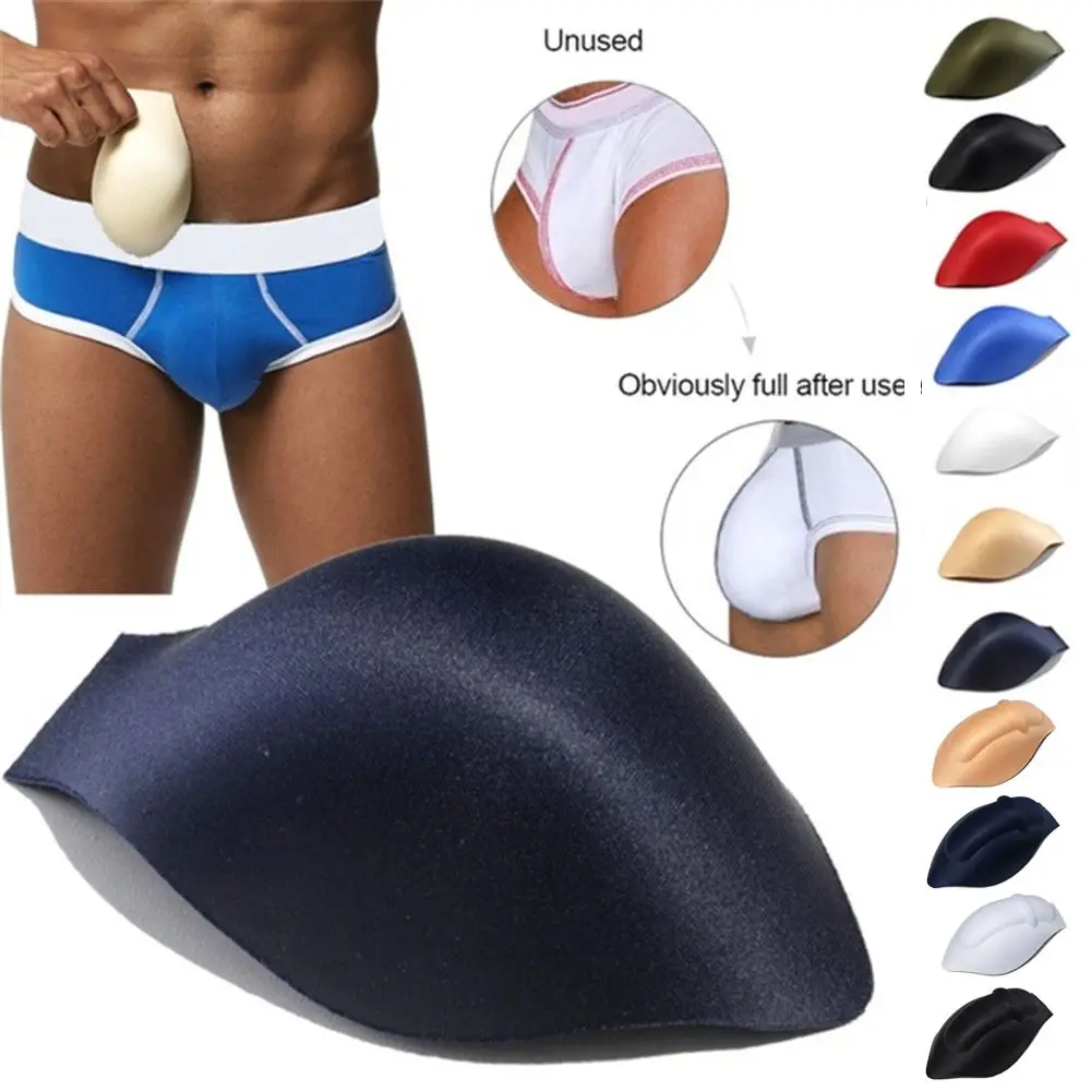 Men Underwear Portable Jockstraps Men Briefs Shorts Sponge Pouch Bulge Pad Swimwear Enhancer Cup 6 Colors