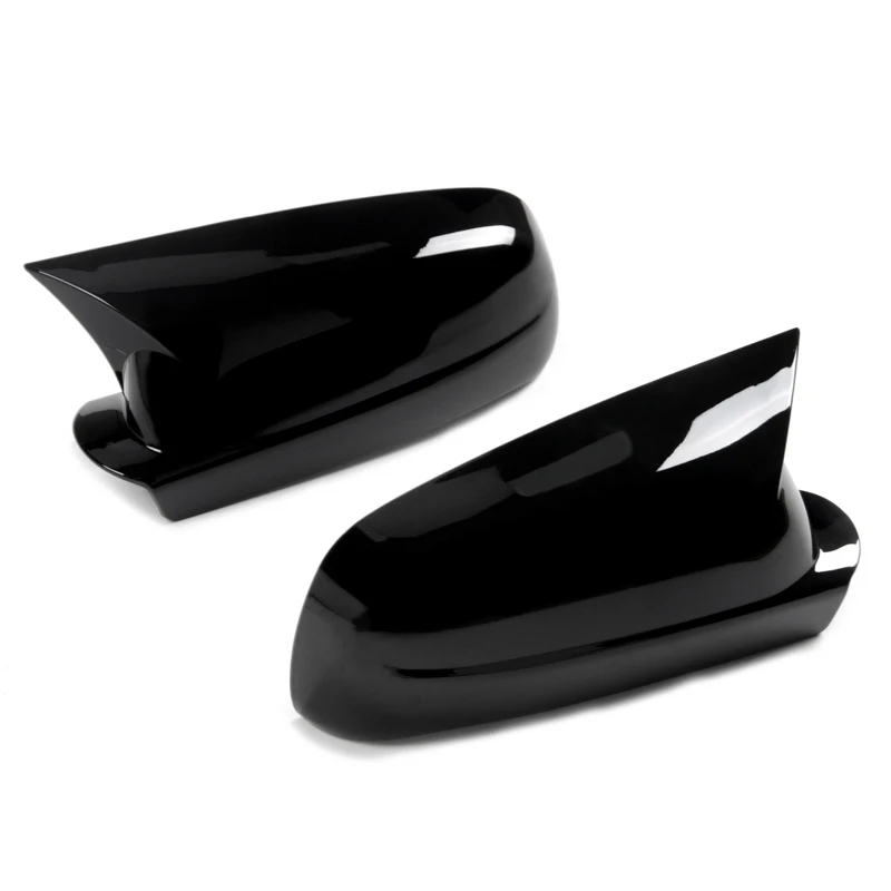 Rhyming für VW Golf 4 MK4 GTI R 1997–2004, Rückspiegel-Abdeckung, Aufkleber, Gehäuse, glänzend schwarz, Kohlefaser, Seitenspiegelkappen – Detail 4