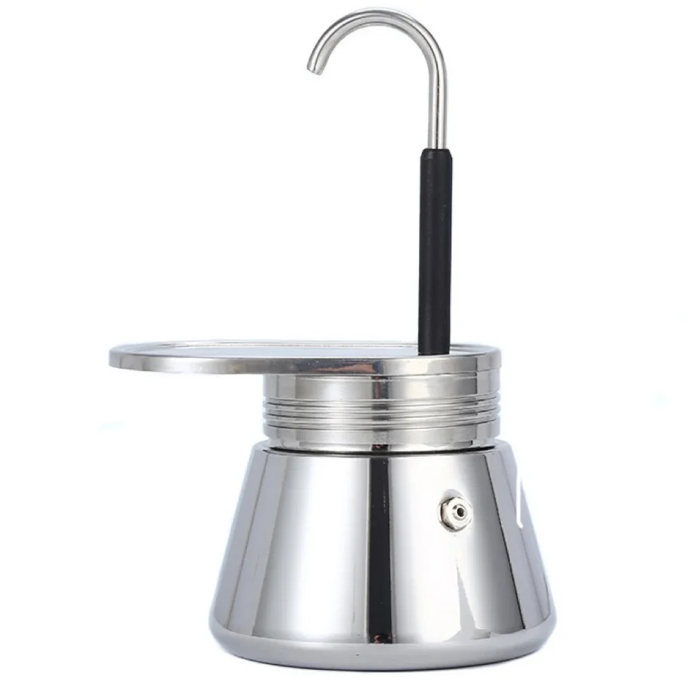싱글 및 더블 튜브 커피 메이커, 간편한 작동 및 빠른 정리, 냄비 에스프레소 메이커, 훌륭한 풍미 강한 에스프레소, 1/2/4 컵