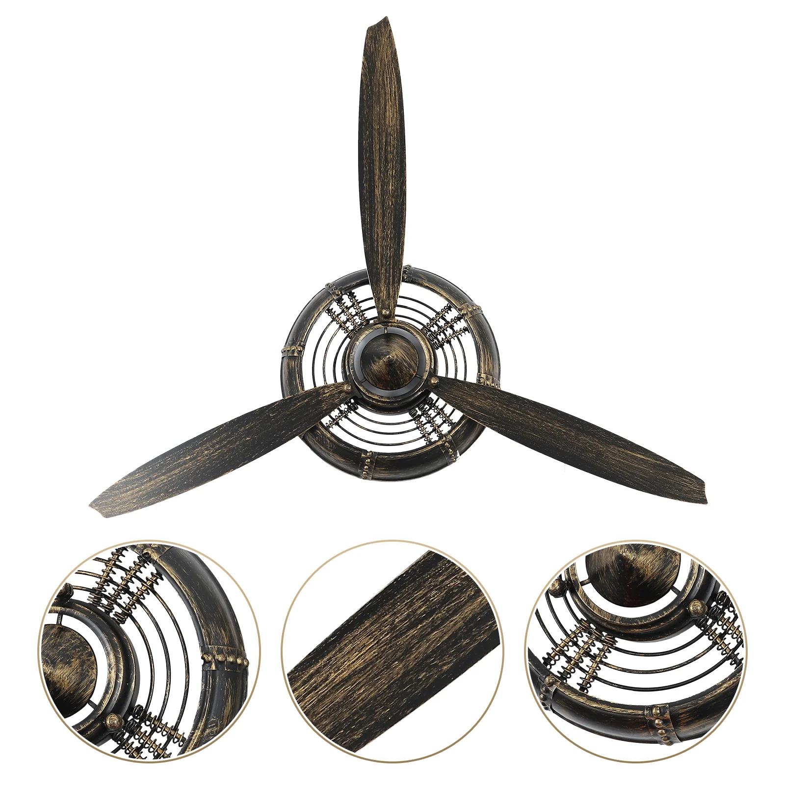 

Retro Industrial Style Aircraft Propeller Wrought Iron Art Wall Hanging Ornaments Bar Internet Cafe Decoration