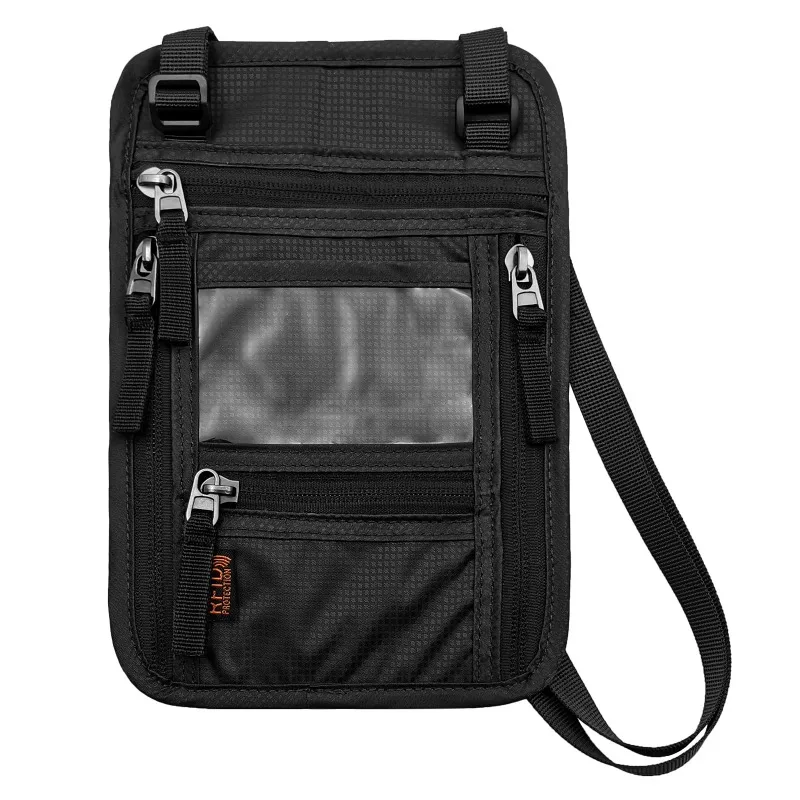 Travel Pouch Passport Wallet- ID Card Wallet with RFID Blocking and Keep Your Belongings Secure-Travel Walle
