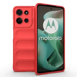 Silicone Protective Phone Case Cover - Enhanced Durability and Stylish Design for Motorola Edge 60 Fusion (Red)