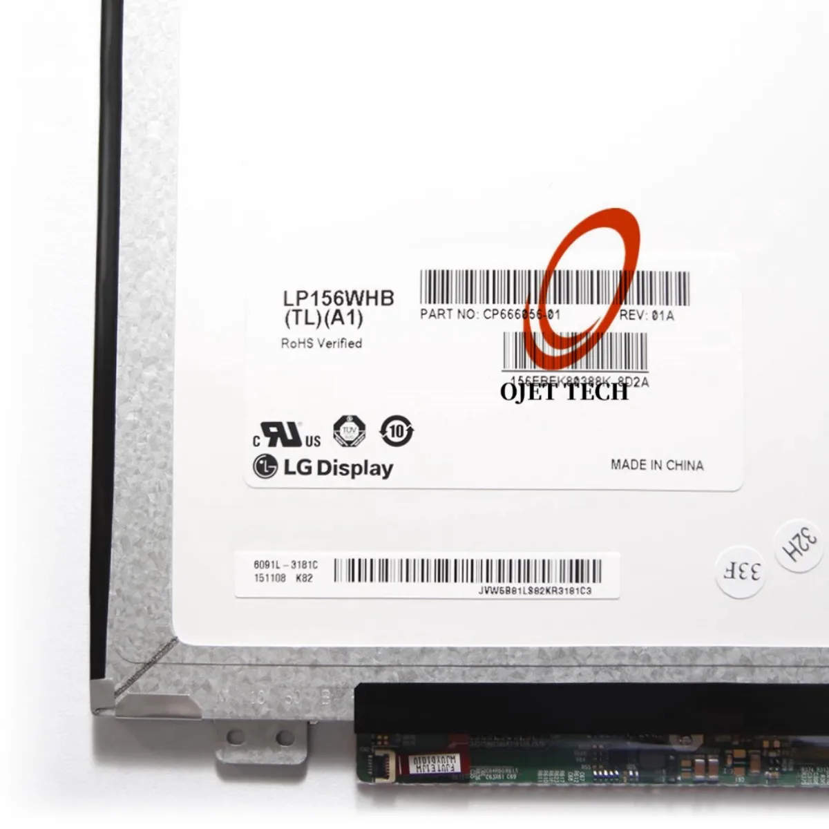 Tela Lcd para Laptop 15.6 Polegadas Lp156whb-tla1 Nt156whm-n10 N156bga-l41 Ltn156at20 Ltn156at35 B156xw04 V.6 Hd1366x768 - Imagem 3