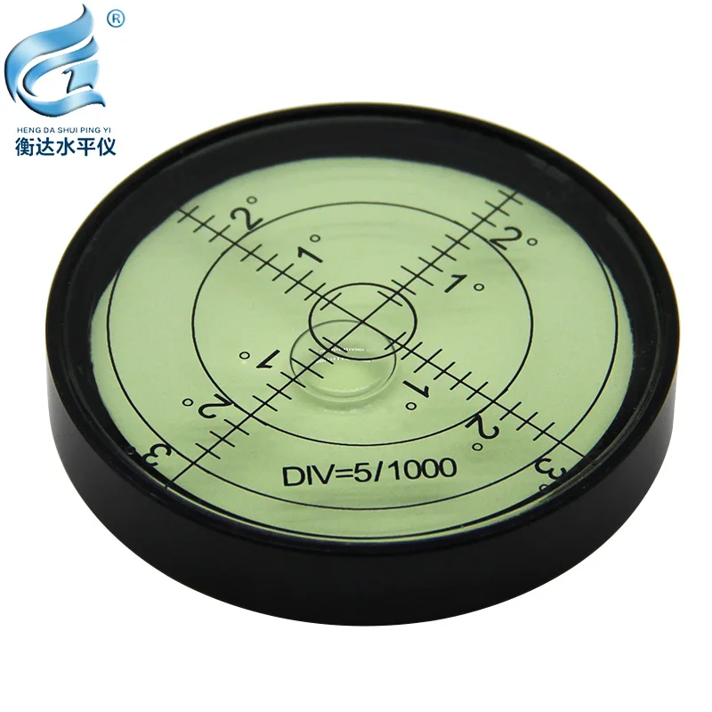 magnetic spirit levelmetal horizontal bubble high precision level bubble round levelmagnetic spirit 60*10mm
