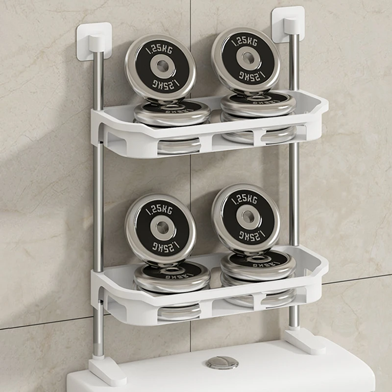 Shelf Above The Toilet Tank Bathroom Organizer Punch-free Storage Rack