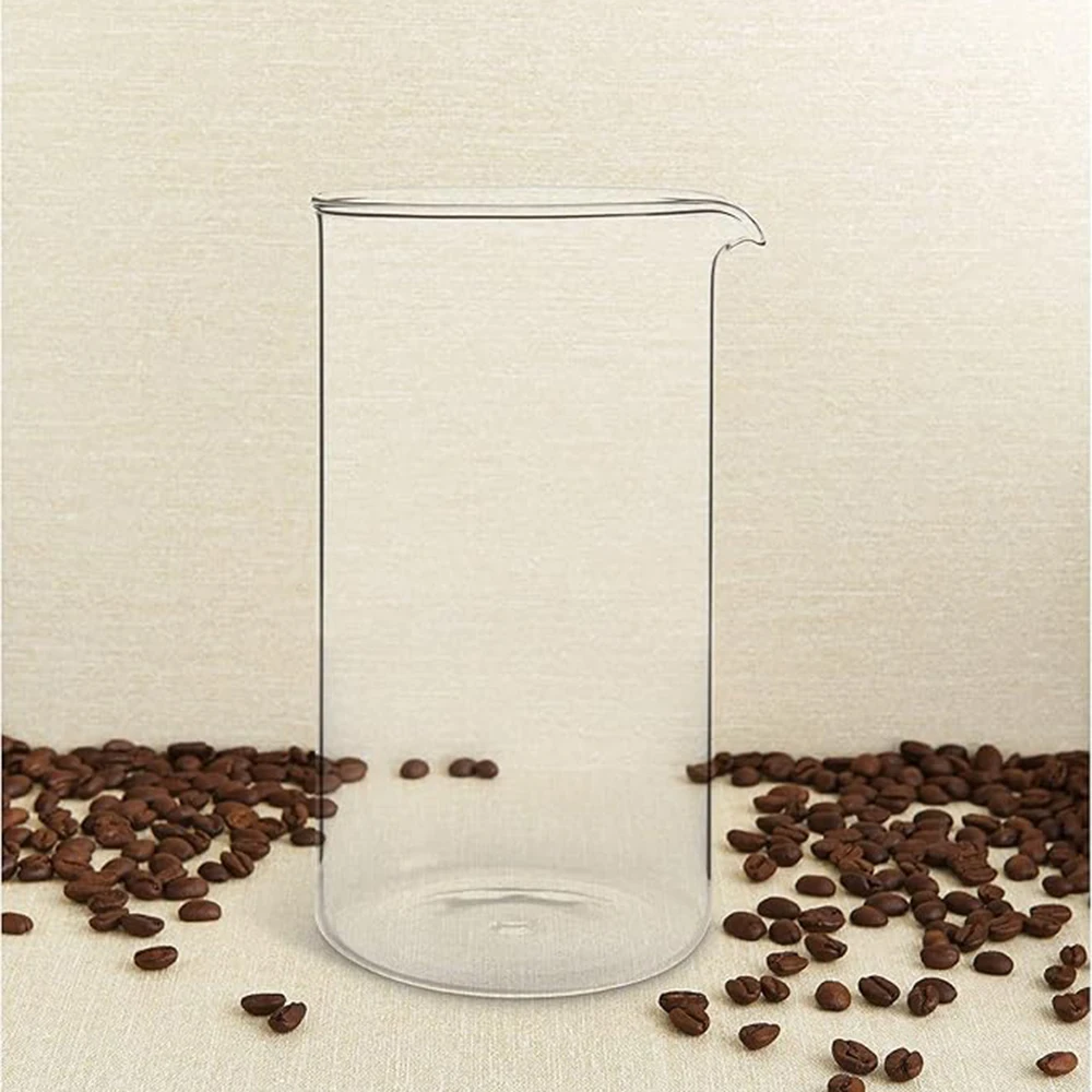 Borosilicate 3.3 Glass Universal Replacement Beaker French Press Coffee and Tea Makers-Enhance Your Brewing Experience glass cup heat resistant coffee glass cup heat resistant glass cup glass water cup