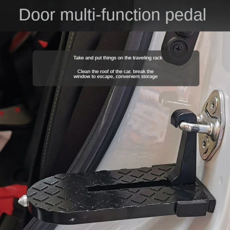 

NEW Universal 1pcs Folding Car Door Latch Hook Step Mini Foot Pedal Ladder For Jeep Car Accessories