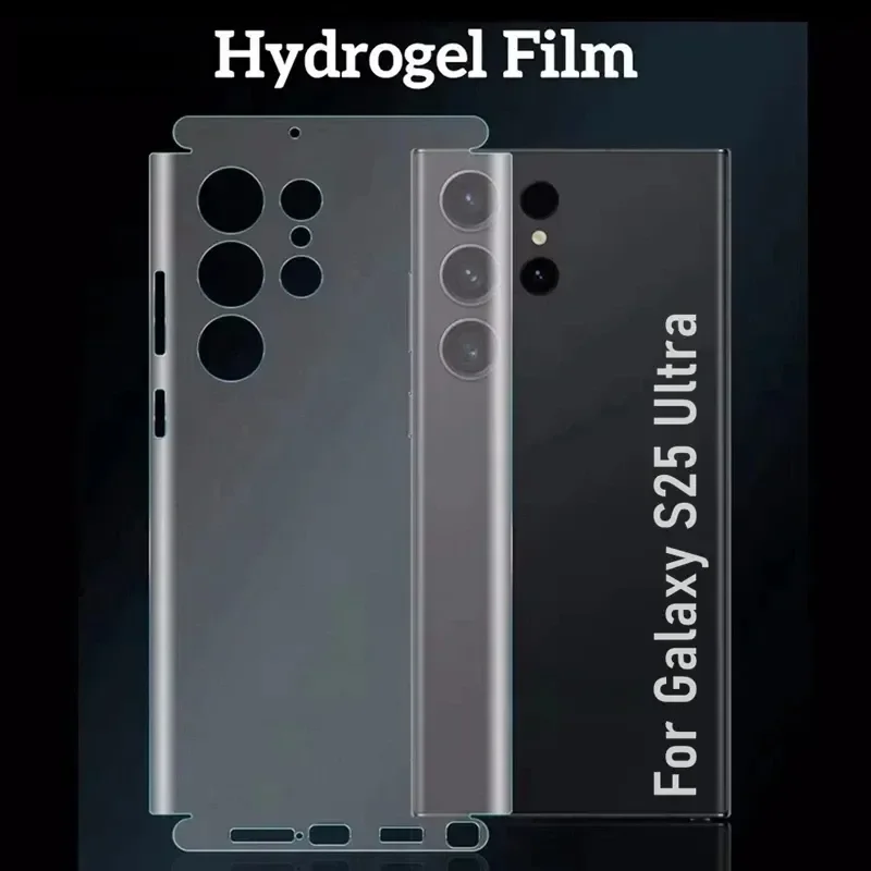 2PCS Hydrogel Film Screen Protector for Samsung S25 S24 S23 Ultra,HD Clear Anti-Scratch Bubble Free Full Coverage Protective. - 3
