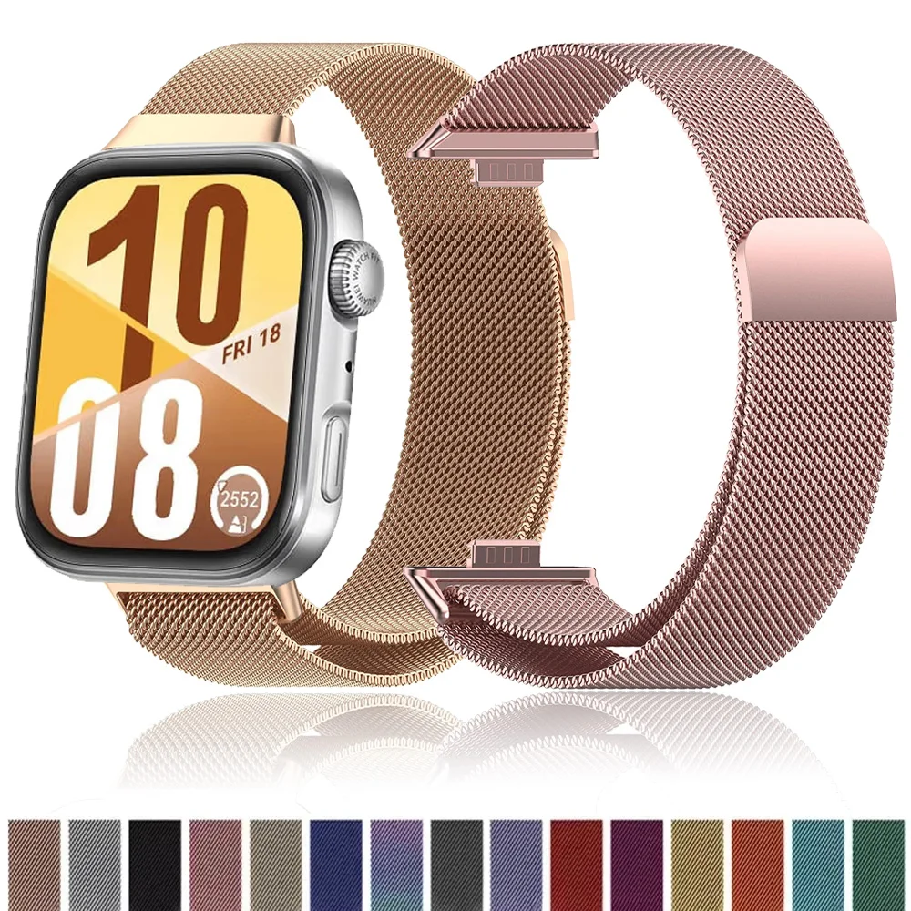 Premium Metal Milanese Loop Strap - Elegant Replacement Watchband Belt
