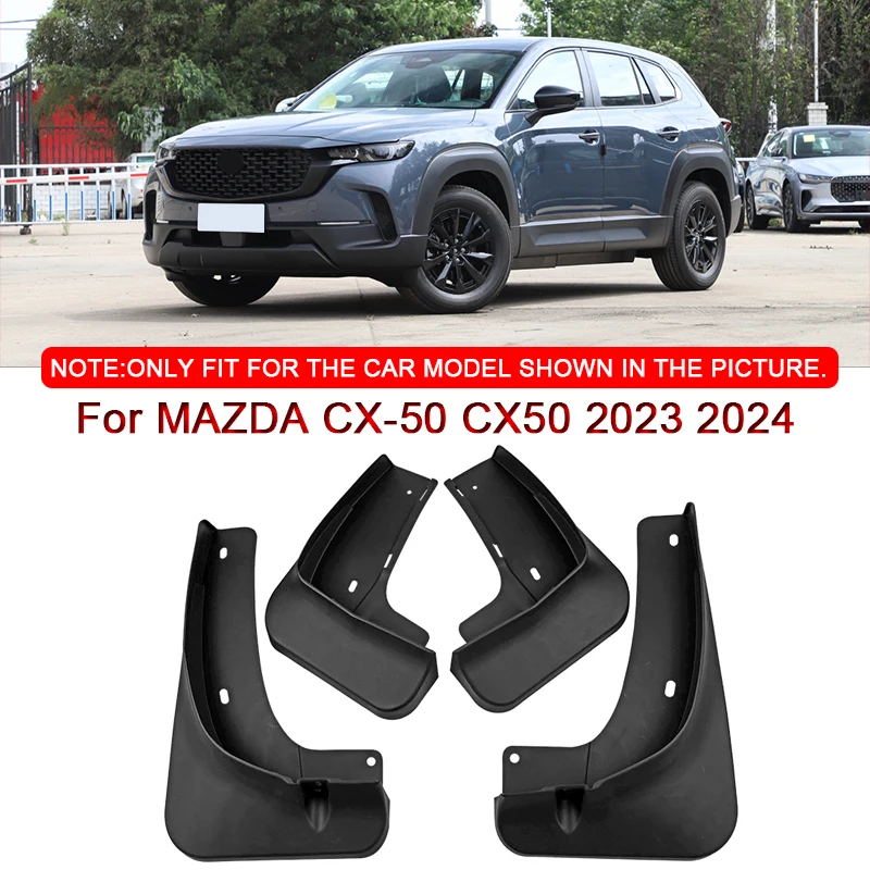 

For MAZDA CX-50 CX50 2023 2024 Car Styling ABS Car Mud Flaps Splash Guard Mudguards MudFlaps Front Rear Fender Auto Accessories