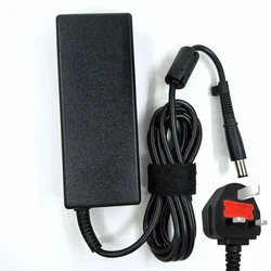 High-Power 90W Universal Laptop Adapter Charger, 19V 4.74A, 7.4mm x 5.0mm Connector (Adapter with UK plug)