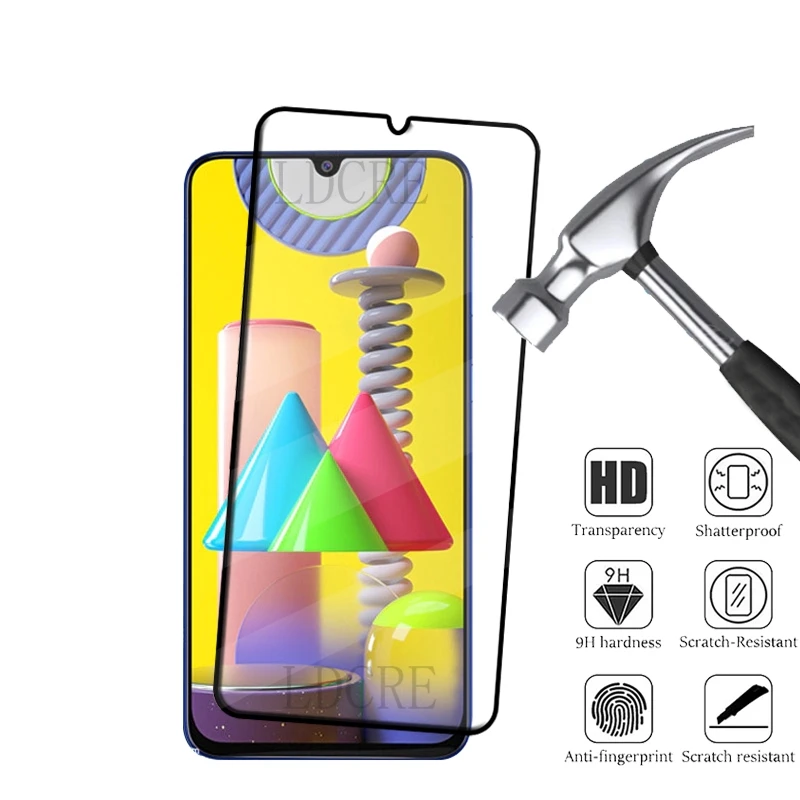 Premium Tempered Glass Screen Protector for Samsung Galaxy M31 – Full Coverage with Enhanced Adhesive