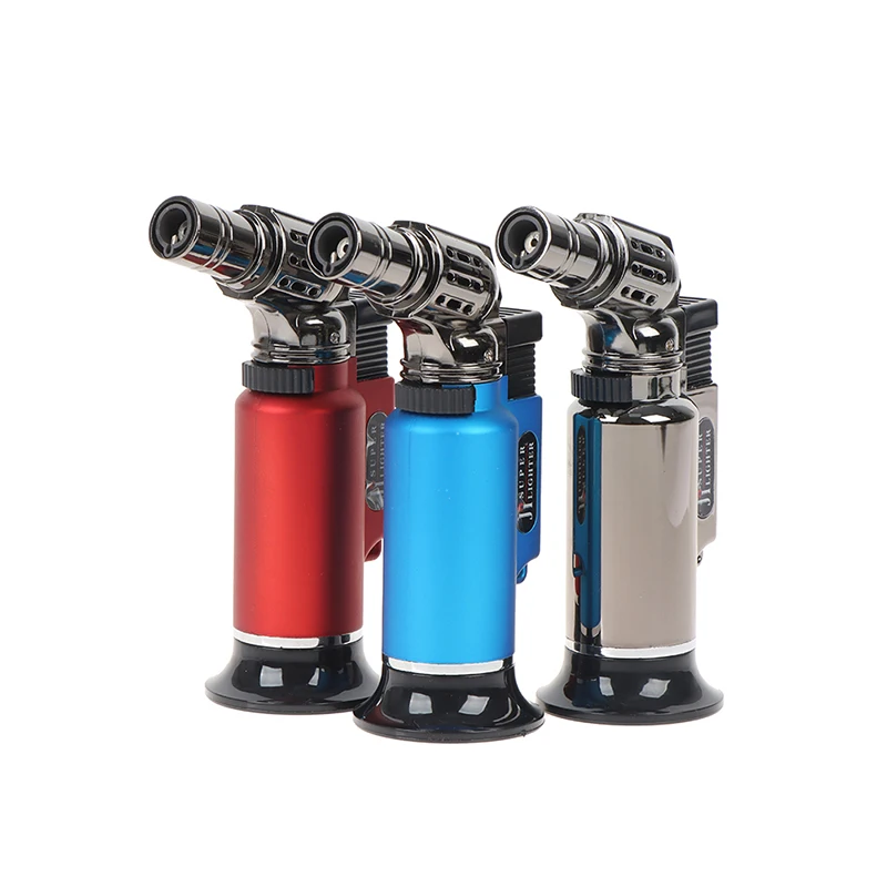 Metal Windproof Turbo Gas Lighters Smoking Accessories Kitchen Cooking Jewelry Welding Cigarettes Lighters Gadgets Without Gasx1