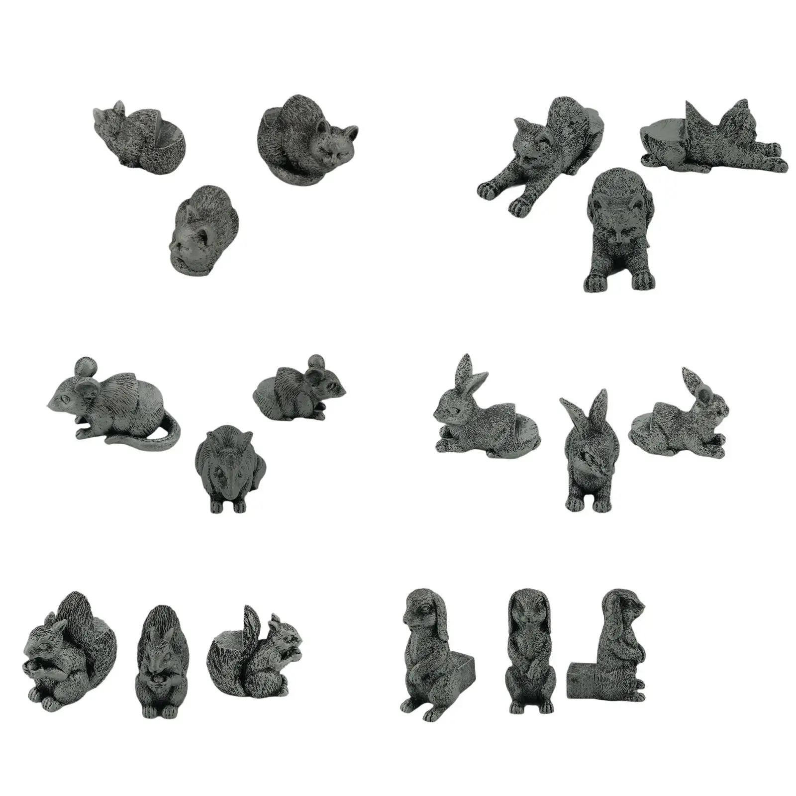 3x Plant Pot Feet Animal Figures Plant Stand for Offices Living Room Outdoor