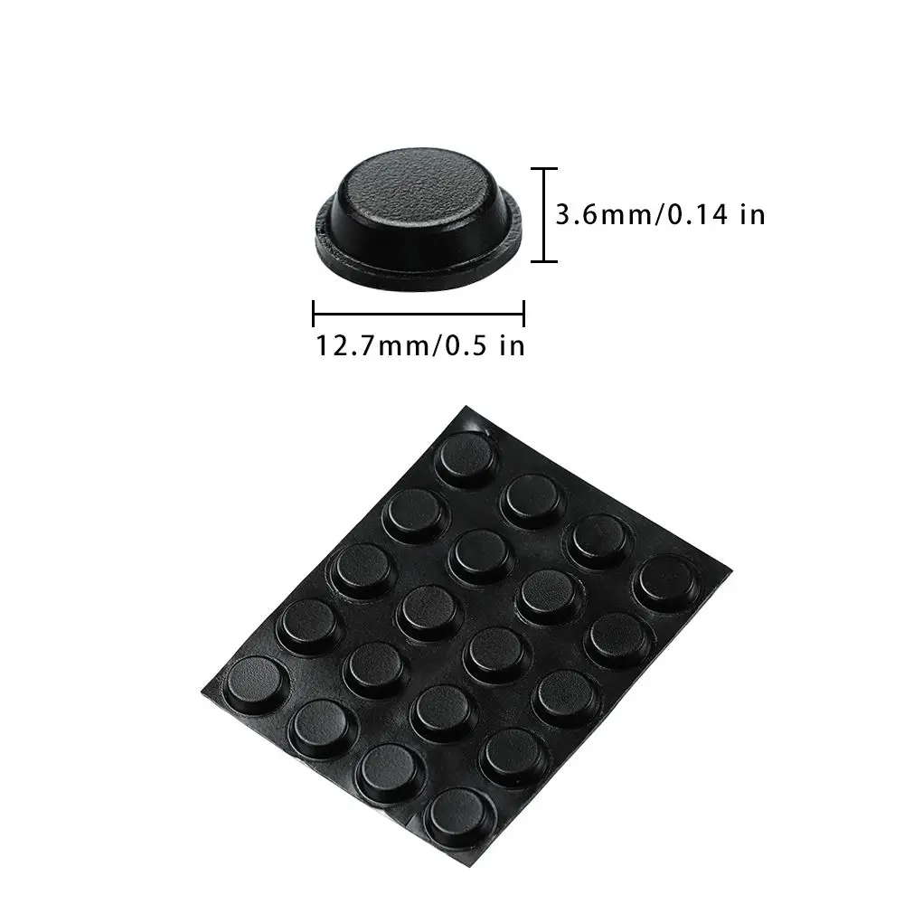 Silicone Anti Slip Mat Rubber Furniture Feet Pads Silicone Round Damper Rubber Plastic Shock Anti Slip Absorber Self-Adhesive Silicone Feet Pads Electrical Appliances