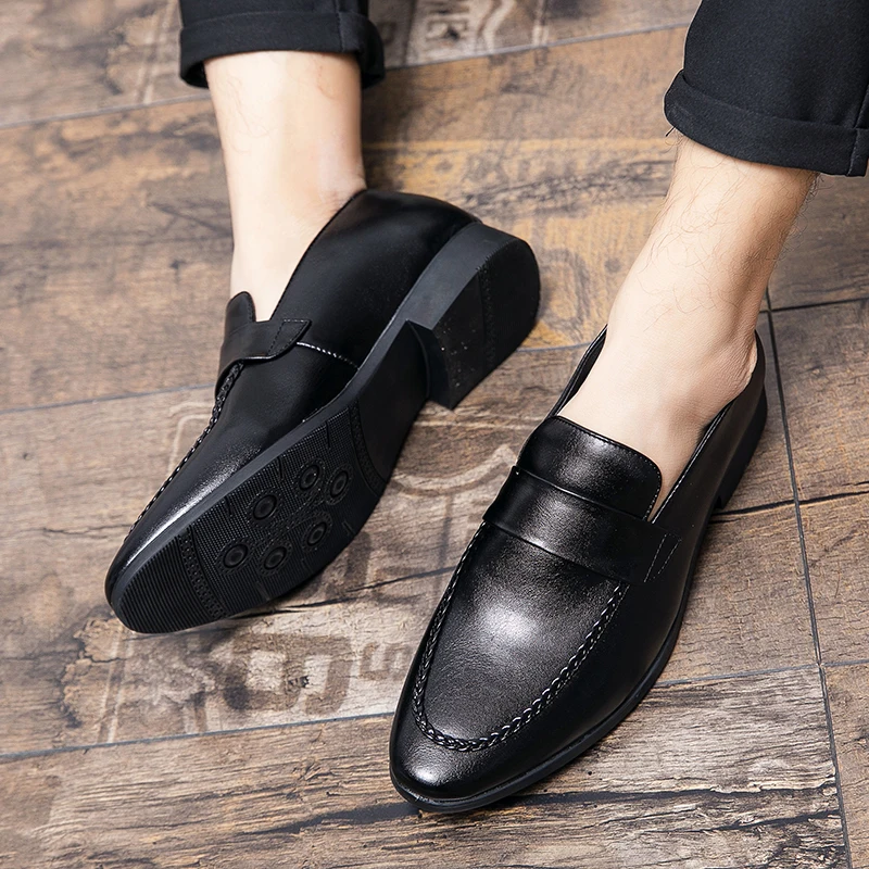 Spring New Mens Casual Business Shoes Loafers Men Dress