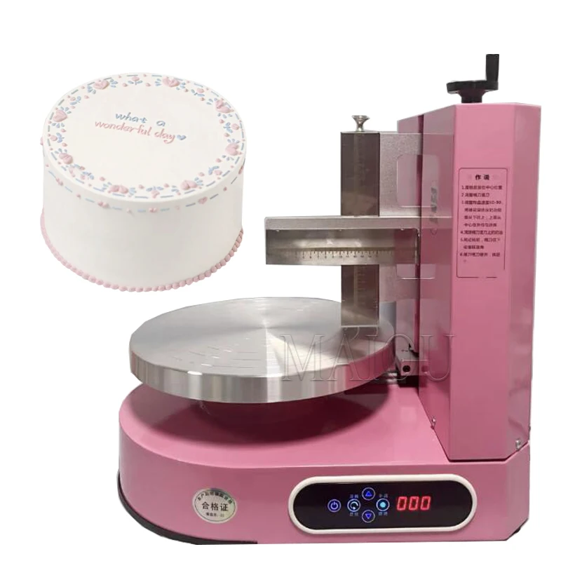 

Cake Smoothing Machine Cake Cream Spreading Coating Machine Automatic Scraper Spatula For Baking Cake Shop 4-12 Inches Cake