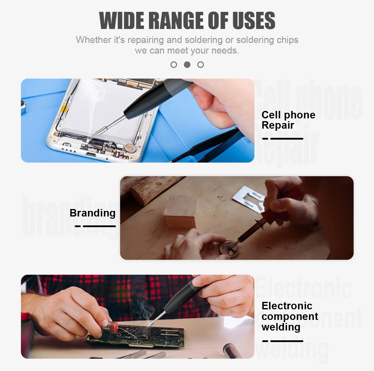 Digital Electric Soldering Iron with Adjustable Temperature and LCD Display - 80W Ceramic Heater Welding Tool Kit