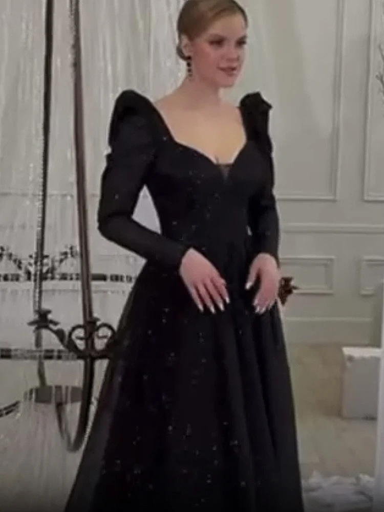 Рисунок 3 - Простое черное вечернее платье до пола