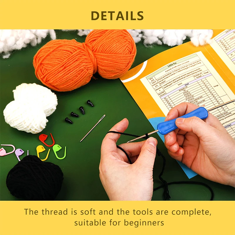 KRABALL DIY Crochet Animal Kit With Hand Knitting Yarn Needles And Plush  Doll Accessories Unique Knit And Sew, Easy To Install Starter Set With Y  Yare Hooks 230821 From Tuo10, $8.4