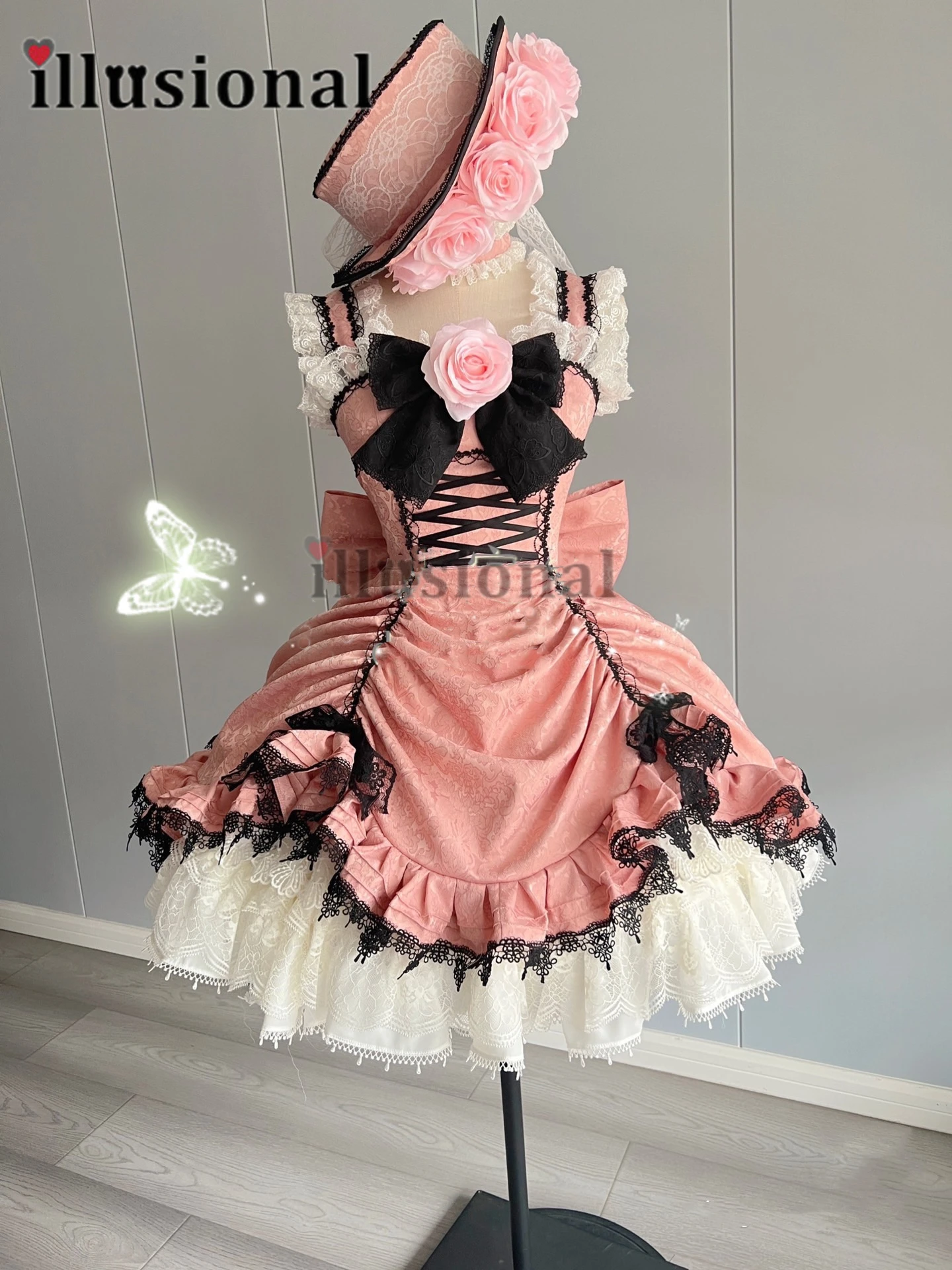 

illusional Custom size Black Butler Robin Ciel Phantomhive Cosplay Costume for women Halloween evening Party Dresses female