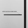 Indoor  Bathroom Independent Square Polished Stainless Steel Waterproof Frame Tempered Glass Pivoting Shower Door 3