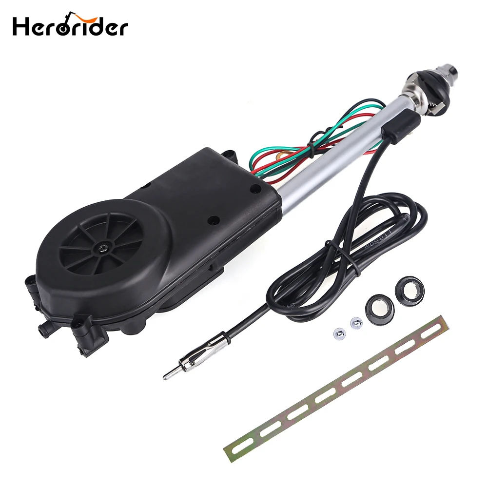 12V AM FM Transmitter Aerials Electric Antenna Automatic Telescopic  Exterior Vehicle Accessories For Car Radio Audio Universal - AliExpress