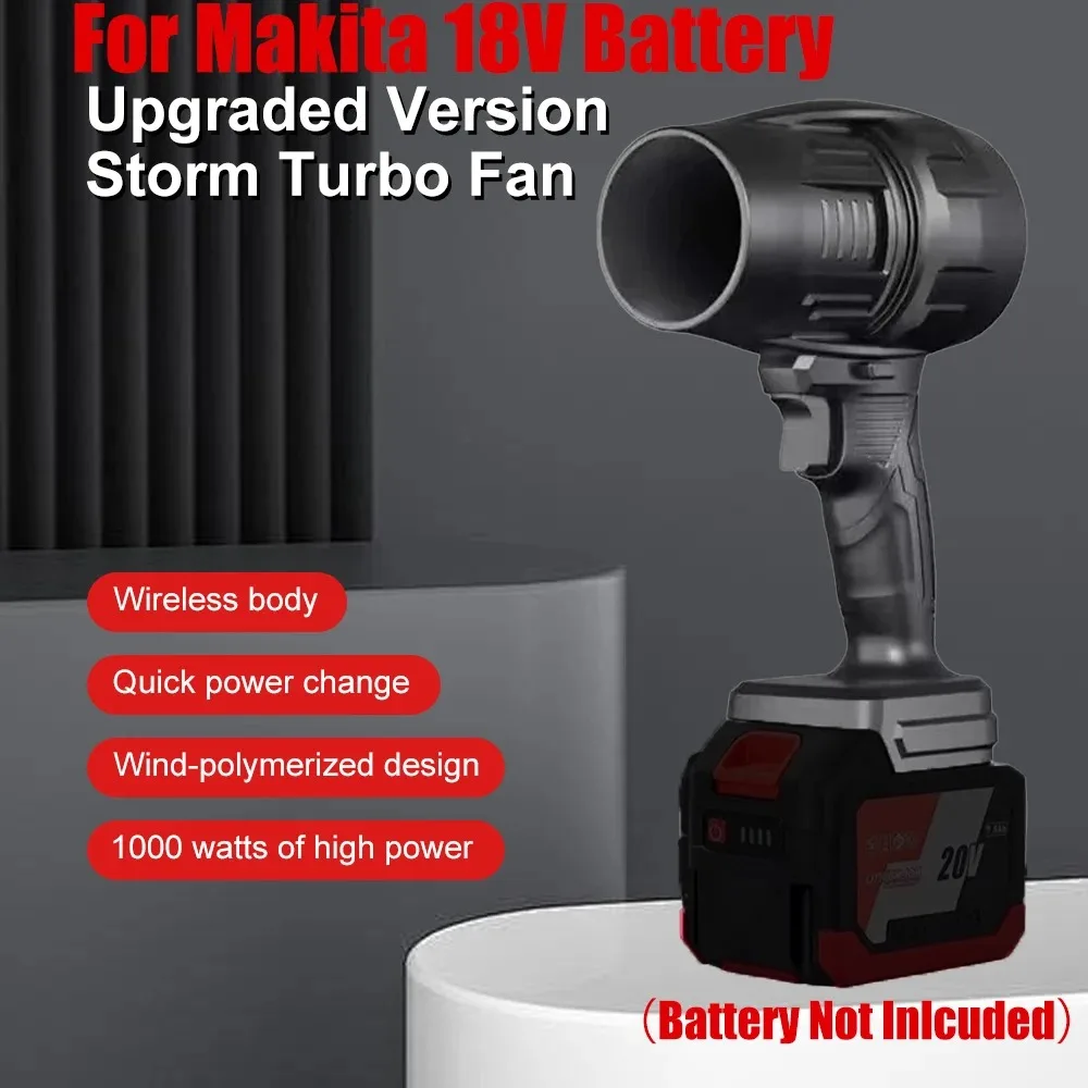 

Мощный мощный мотор-фен для автомобиля, совместимый с литиевой батареей Makita, 1000 Вт