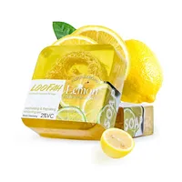 Savon à l'huile de citron et de luffa, 100g, naturel, biologique, fait à la main, nettoyage du visage, blanchiment de l'acné, huile essentielle 1