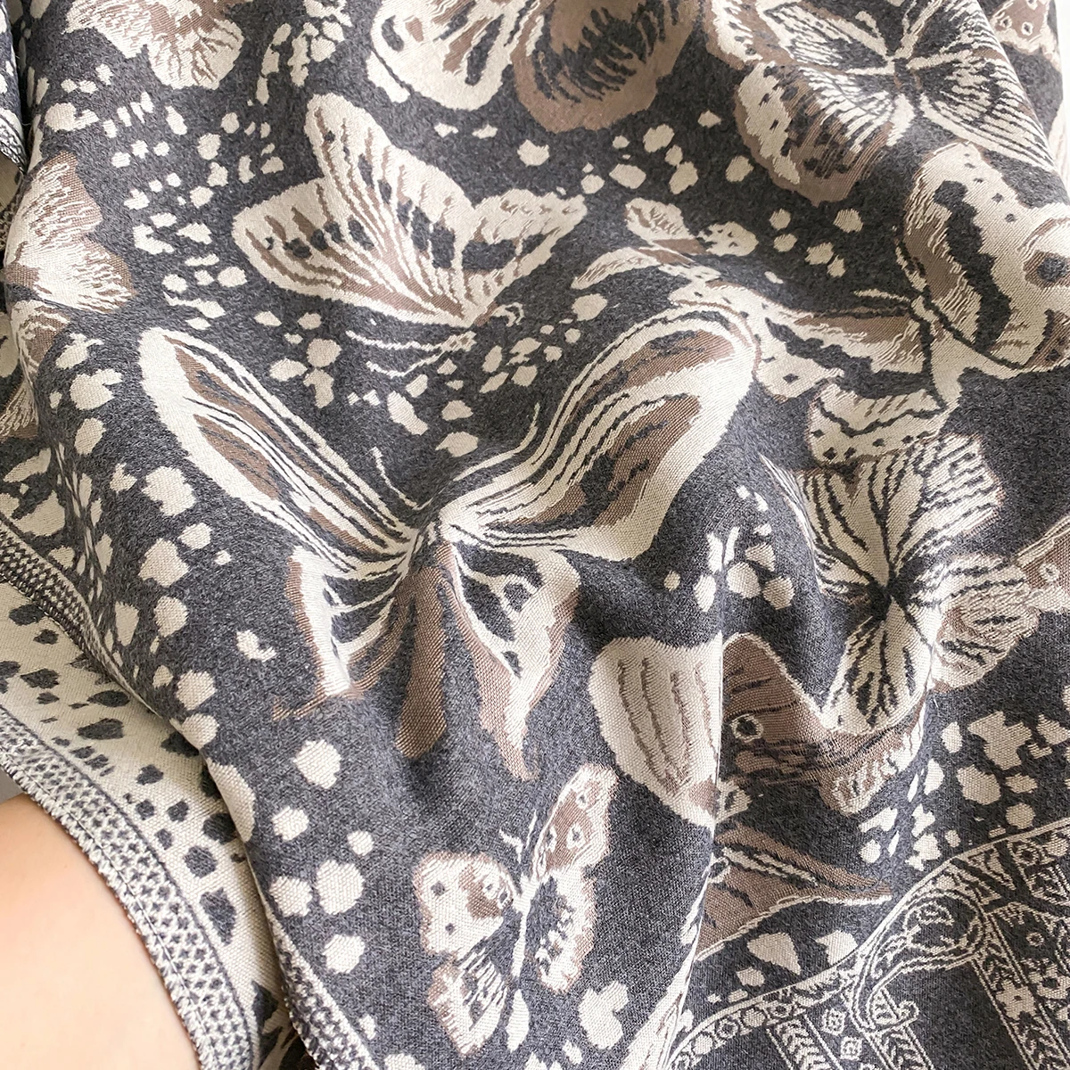 Luxury Winter Imitation Cashmere Scarf Women 2025 Design Warm Pashmina Blanket Poncho Scarves Female Shawl Thick Foulard Bufanda