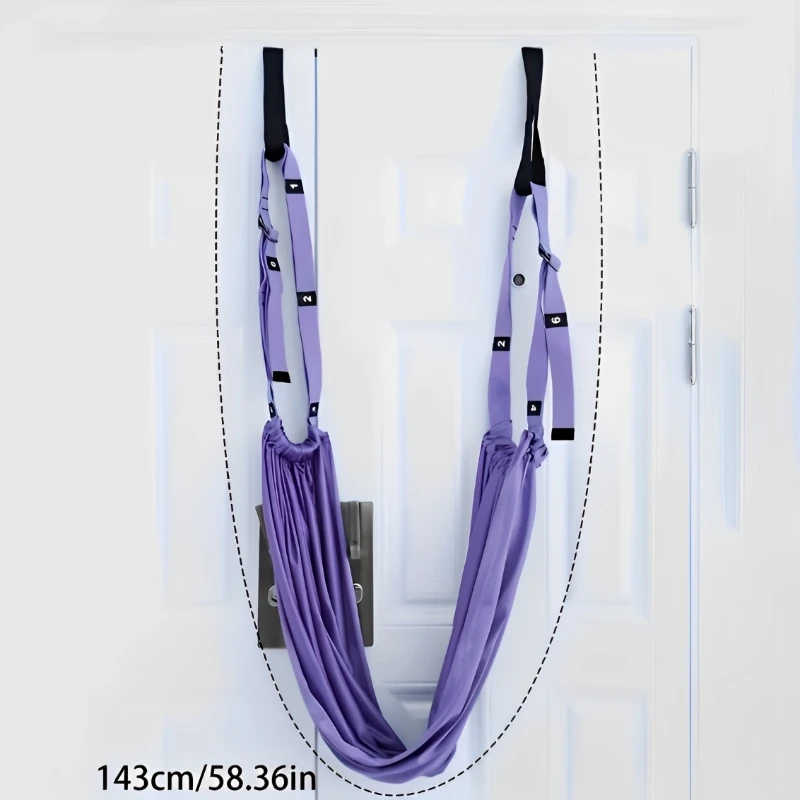 Yoga Strap Adjustable Aerial Air Pull Rope Women Hanging Hammock Stretch Leg Splits Trainer Female Gym Belt Stretching Fitness