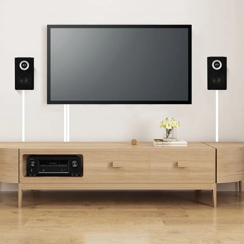 4 Set One-Cord Channel Cable Concealer - CMC-03 Cord Cover Wall Cable Management System - 125 Inch