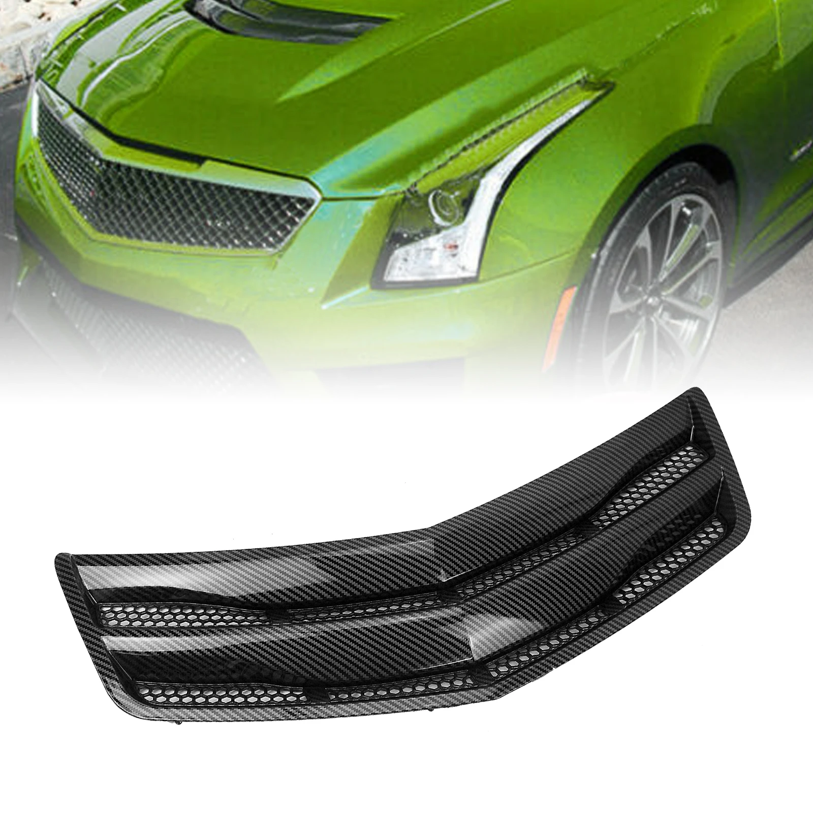 Front Engine Grill Air Outlet Intake Mesh Scoop For Cadillac Atsv All Models 20162019
