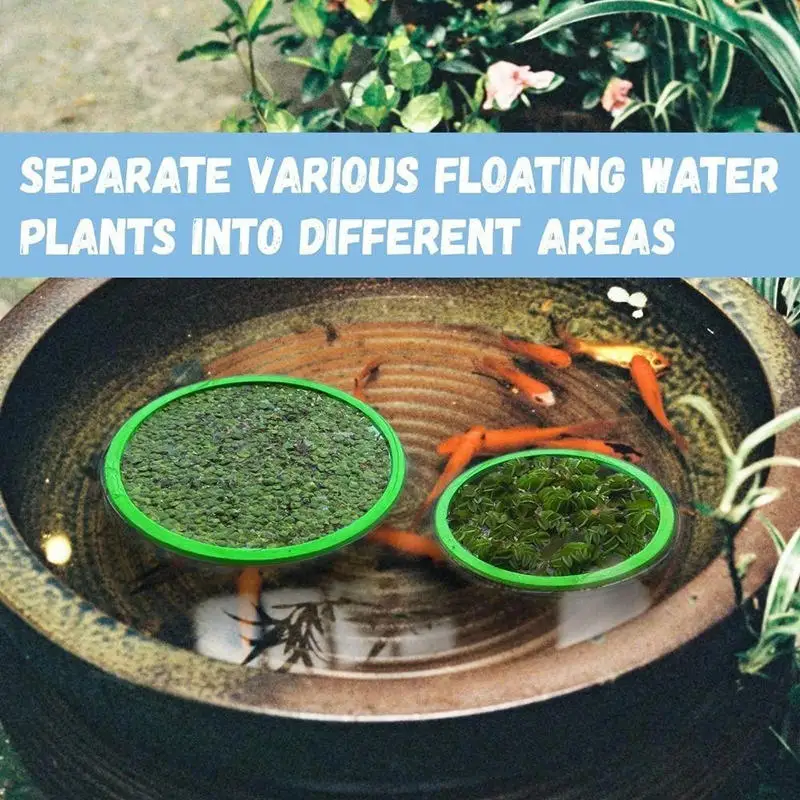 5/10pcs Aquarium Floating Plant Rings Fish Feeding Rings Floating Grass Blocking Rings for Fish Tank Aquarium Pond Accessories