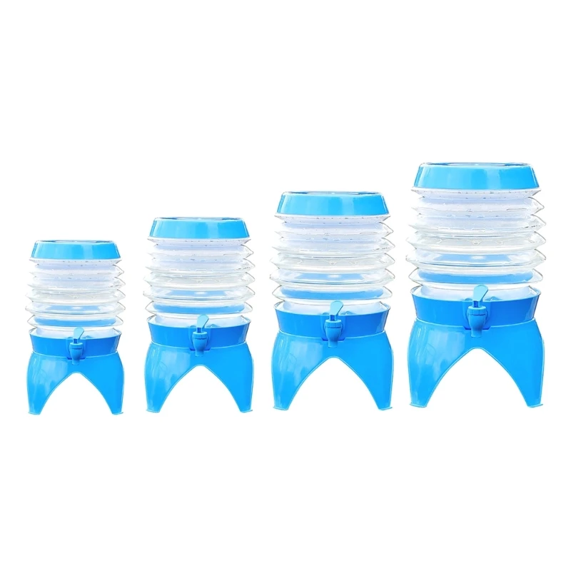

Outdoor Water Container for Camping Portable Collapsible Water Bucket with Faucet Water Container Storage