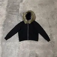 Y2K Zip up hoodie Faux Fur Collar Harajuku Rock Goth Top Retro Punk Loose Jacket Hip Hop Streetwear Zipper Hoodie sweatshirt EMO 1