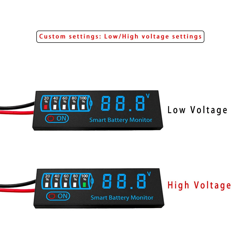 Boîtier du Testeur de Batterie RC 7-55V en plastique jaune et noir, avec logo et connecteurs pour batteries LiFe