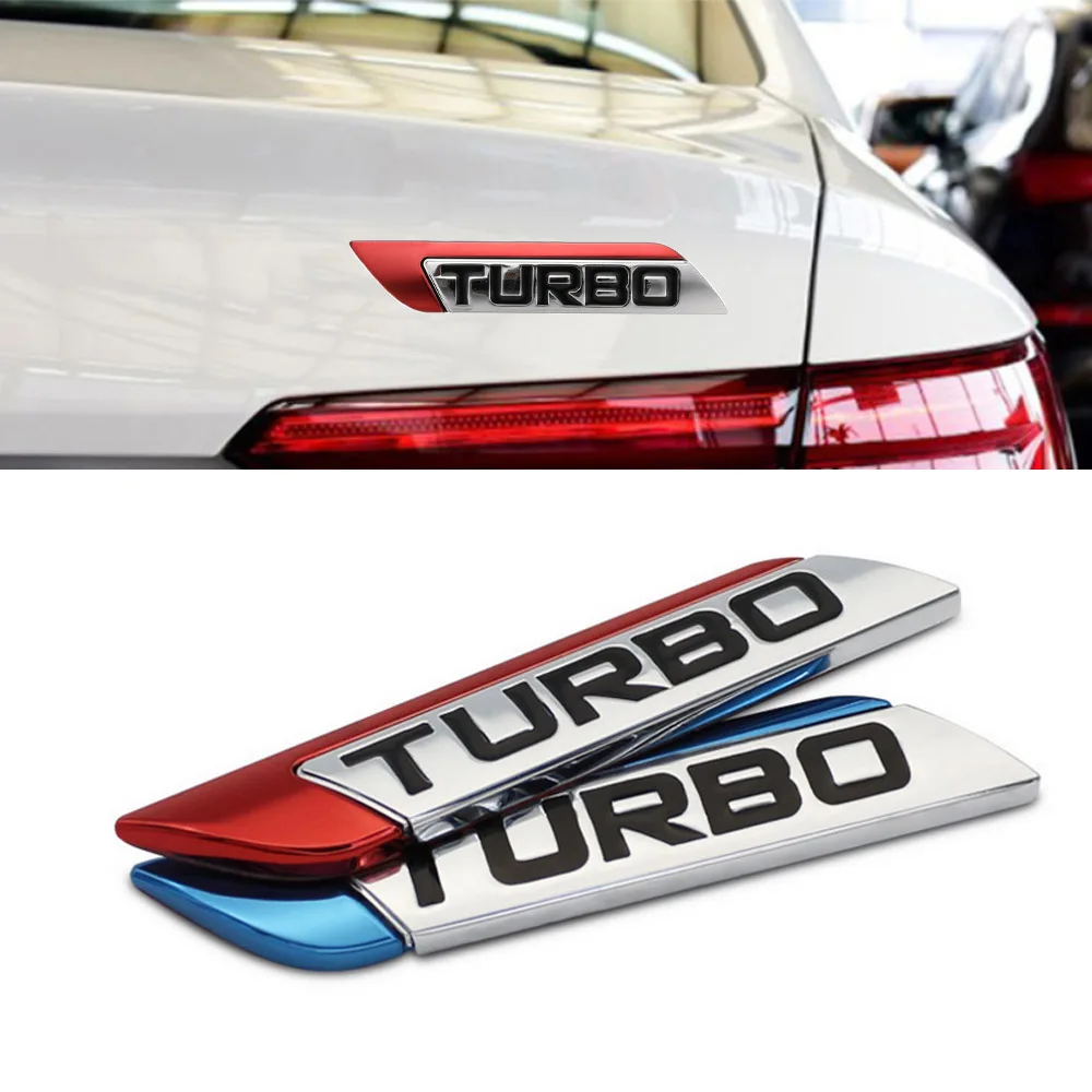 

New Car Styling Metal 3D Turbo Boost Loading Boosting Car Body Fender Emblem Badge Sticker Decal Auto Accessories