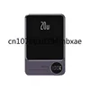 Newest Mini Portable Charger 5000mah 10000mah Powerbank Magnetic Wireless Charging Metal Power Bank with Led Display Q9 1