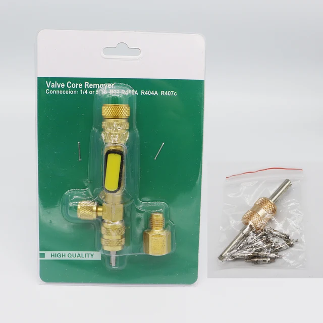 Kit Rimozione Nucleo Valvola Per Refrigeranti - Con 20 Ricambi E Adattatore - Foto 10