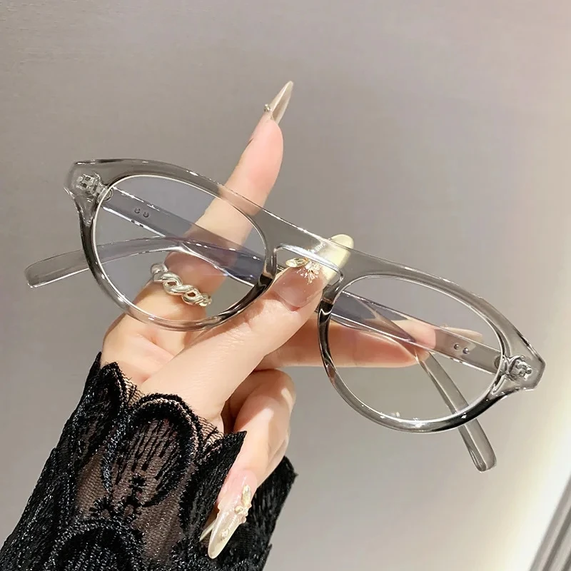 Blue Light Blocking Glasses - Korean Style Flat Lens with Lightweight Retro Frame